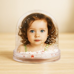 2 Fotoğraflı Hediye Kar Küresi