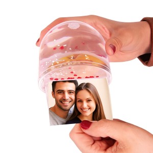 2 Fotoğraflı Hediye Kar Küresi