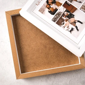 25x25 6 Fotoğraflı Dekoratif Beyaz Çerçeve