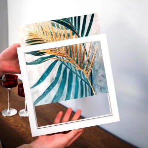 25x25 9 Fotoğraflı Düğün Günü Çerçevesi