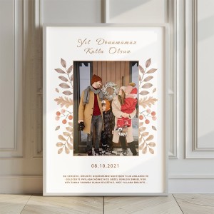 30x40 Yıl Dönümü Hediyesi Yapışan Çerçeve Beyaz