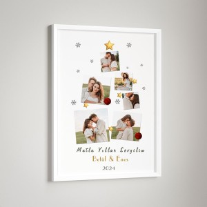 30x40 Yeni Yıl Hediyesi Yapışan Çerçeve Beyaz