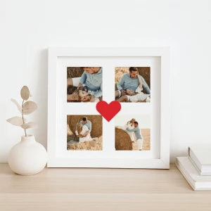 4 Fotoğraflı Kolaj Çerçeve -25x25 cm