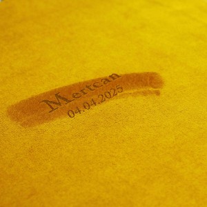 Büyük Anı Albümü  ve 36 adet Fotoğraf Baskı -  Kadife Hardal Sarısı