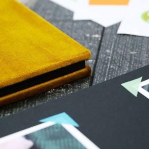 Büyük Anı Albümü  ve 36 adet Fotoğraf Baskı -  Kadife Hardal Sarısı