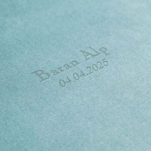 Büyük Anı Albümü ve 36 adet Fotoğraf Baskı Kadife Mint Yeşili