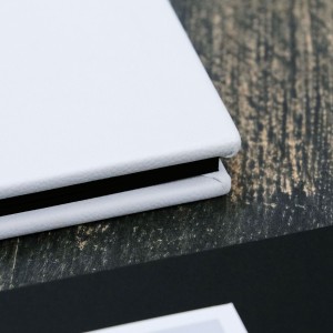 Büyük Anı Albümü ve 36 adet Fotoğraf Baskı - Beyaz Deri