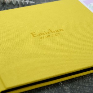 Büyük Anı Albümü ve 36 adet Fotoğraf Baskı Hasır Sarı