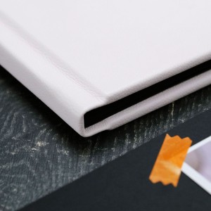 Büyük Anı Albümü ve 36 adet Fotoğraf Baskı - Kırık Pembe Deri