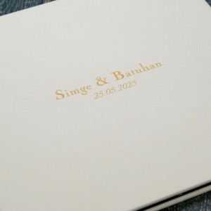 Büyük Anı Albümü ve 36 adet Fotoğraf Baskı Keten Krem