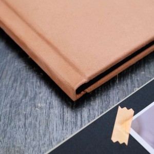 Büyük Anı Albümü ve 36 adet Fotoğraf Baskı - Pastel Pembe Nubuk