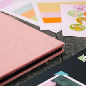 Büyük Anı Albümü ve 36 adet Fotoğraf Baskı - Pembe Kadife