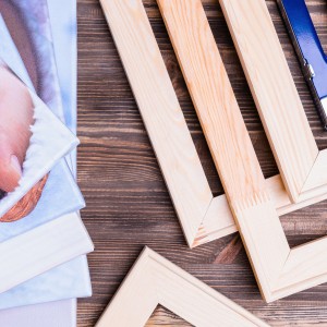 Baba Yazılı  Fotoğraf ve Mesajlı Hediye Kanvas Tablo - 30x40