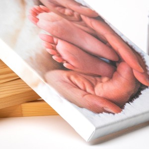 Baba Yazılı  Fotoğraf ve Mesajlı Hediye Kanvas Tablo - 30x40