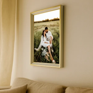 Beyaz Altın Kenar Detaylı Fotoğraf Çerçevesi – 30x40 cm