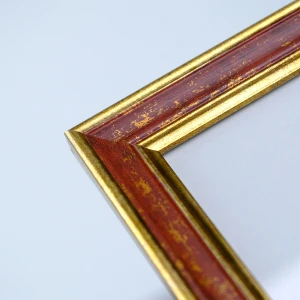 3 Adet Kırmızı Altın Kenar Detaylı Fotoğraf Çerçeve Seti – 10x15 cm