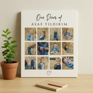 12 Karelik Bebek Hatıra Kanvası – 40x50 cm