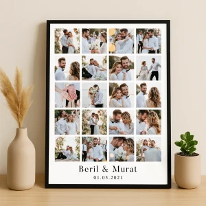 Kişiye Özel 20 Fotoğraflı Anı Çerçevesi – 40x55 cm