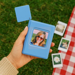 Mavi Mini Pola Fotoğraf Albüm  ve 48 Pola Kart