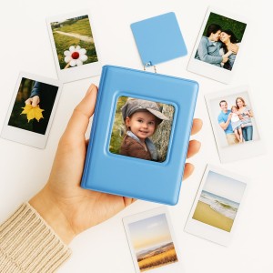 Mavi Mini Pola Fotoğraf Albüm  ve 48 Pola Kart