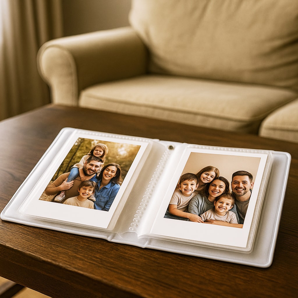 Mavi Mini Pola Fotoğraf Albüm  ve 48 Pola Kart