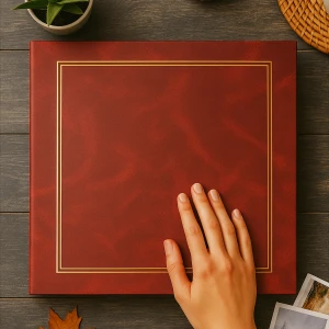 Nostaljik Kırmızı Albüm ve 36 Klasik Fotoğraf Baskı