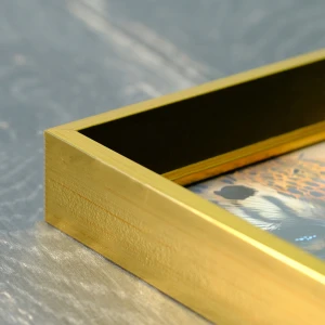 Parlak Altın Düz Kenar Fotoğraf Çerçevesi – 15x21 cm