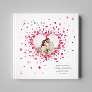 Sevgiliye Hediye Mesajlı Fotoğraf Albümü 24x48