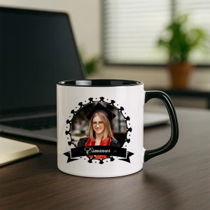 Siyah Detaylı Mezuniyet Kupası