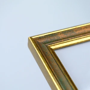 3 Adet Yeşil Eskitme Altın Kenar Detaylı Fotoğraf Çerçeve Seti – 10x15 cm (3’lü)